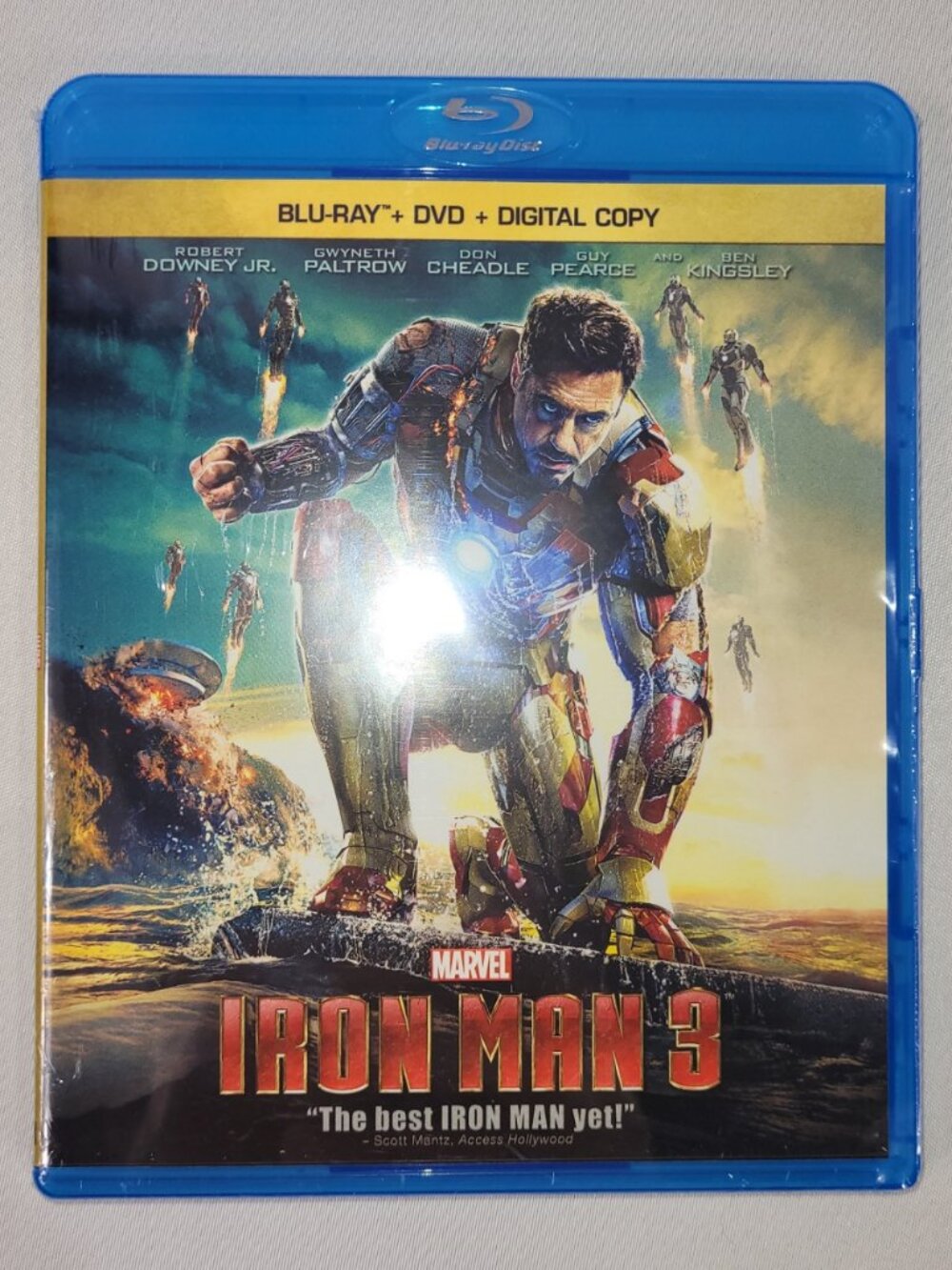 Blu-Ray DVD Marvel 2013 Iron Man 3 Cinematic Universe Movie